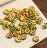 4mm Rhinestone Disc Spacer Beads