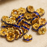 4mm Rhinestone Disc Spacer Beads