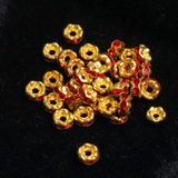 4mm Rhinestone Disc Spacer Beads