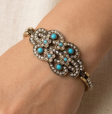 German Silver Stone Bracelet Turquoise