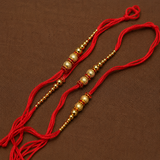 24 Pcs, Golden Beaded Thread