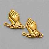 6 Pcs Jai Shree Shyam Meenakari Work Connectors
