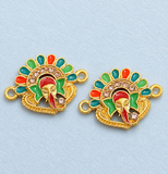 6 Pcs , 24x18mm Ganesha Connector