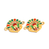 6 Pcs , 24x18mm Ganesha Connector