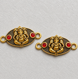 6 Pcs, 27x13mm Ganesha Connecter