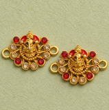 6 Pcs, 25x17mm Meenakari Ganesh Connector