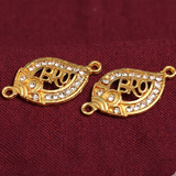 6 Pcs, 30x15mm Meenakari Bro Rakhi Connectors