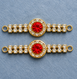 6 Pcs, Rhinestone connector