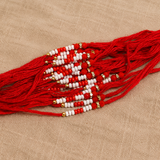 24 Pc, Seed Beaded Rhinestone Thread