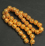6mm Brass Round Golden Beads
