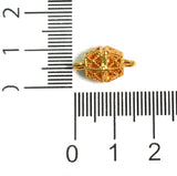 15x9mm Brass Oval Golden Beads