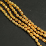 8x6mm Brass Oval Golden Beads