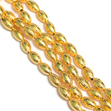 14x8mm Brass Oval Golden Beads