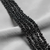 1 Mtr Metallic Seed Bead Beaded String For Necklace