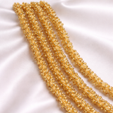 1 Mtr Silver Line Seed Bead Beaded String For Necklace