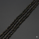1 Mtr Metallic Seed Bead Beaded String For Necklace