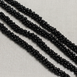 1 Mtr Seed Bead Beaded String For Necklace Black