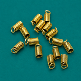 50 Gm, 15mm Spring Tips Cord Ends Golden