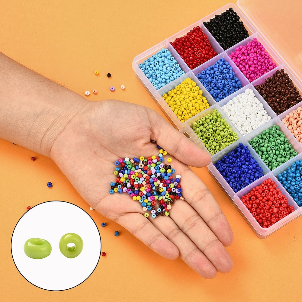 DIY 8/0 Glass  Mixed Color Seed Beads