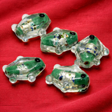 20 Pcs, 20mm Silver Foil Fish Beads