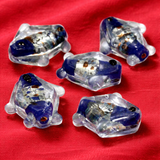 20 Pcs, 20mm Silver Foil Fish Beads