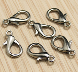 5 Pcs, 24x12mm Lobster Claw Clasp Nickel Silver