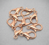 10 Pcs, 20mm Gold Finish Lobster Clasps