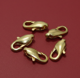 20 Pcs, Rose Alloy Lobster Clasps