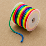 10 Mtr, Multi Color Satin Colored Thread 1mm