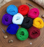 500 Mtrs, 0.5mm Cotton Thread Combo Jewellery Making & Craft Work