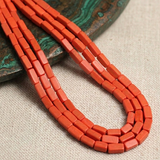 2 Strings Semiprecious Howlite Beads 8x3mm