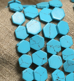 2 Strings Semiprecious Howlite Beads 9x2mm