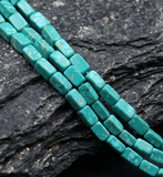 2 Strings Semiprecious Howlite Beads 6x3mm