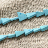 2 Strings Semiprecious Howlite Beads 8x6mm