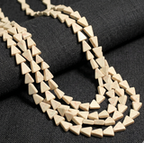 2 Strings Semiprecious Howlite Beads 7x6mm