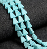 2 Strings Semiprecious Howlite Beads 8x6mm