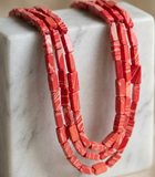 2 Strings Semiprecious Howlite Beads 4x12mm
