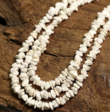 2 Strings Semiprecious Howlite Beads 3-7mm