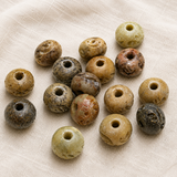 50 Pcs. Soap Stone Roundelle Beads 11x15 mm