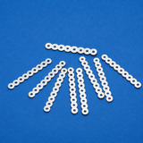 Silver Finish Spacer 9 Hole 1.5 Inch