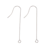 10 Pcs Tarnish Resistant 316 Surgical Stainless Steel Earring Hooks 40mm