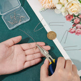 4 Pcs 304 Stainless Steel Earring Findings, Ear Threads Steel Color, 90~94x1.2mm