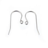 20 Pcs, Tarnish Resistant 316 Stainless Steel Earring Hooks, Ear Wire, 16x27x0.8mm