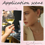 160 Pcs 8 Style 316 Surgical Stainless Steel Wine Glass Charms Rings, Hoop Earring DIY Material for Hoop Earrings, Golden & Steel Color, 20~35x20~30x0.7mm