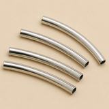 10 Pcs Silver Bend Pipes 2 Inch, 5mm