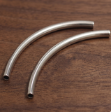 10 Pcs Silver Bend Pipes 4 Inch, 5mm