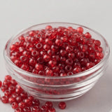 50gm 4/0 Preciosa Coral Orange Seed Beads