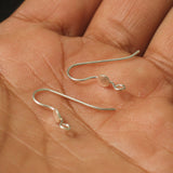 Sterling Silver Flat Pad Earwire 4mm_bnf0540