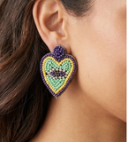 Beading Heart Earring