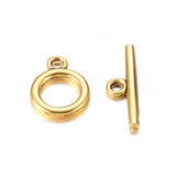 Alloy Ring Toggle Clasps